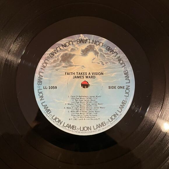 James Ward - Faith Takes A Vision LP vintage vinyl record - Picture 3 of 4